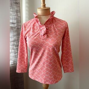 J.McLaughlin Women’s Sahara Ruffle Top S